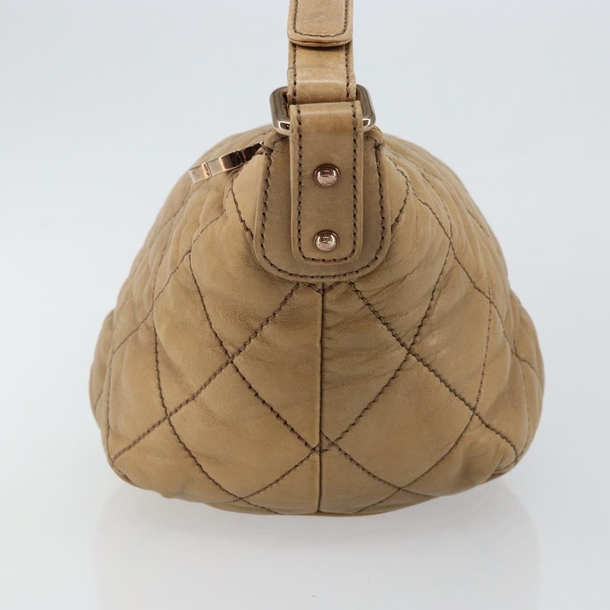 Chanel Cloudy Bundle Hobo Quilted Lambskin, BROWN, LEATHER, Handbag