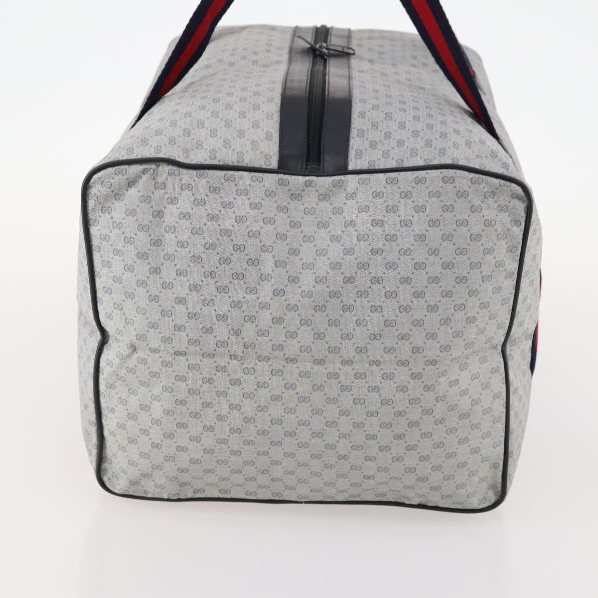 Gucci Web Trim Weekend Duffle Bag GG Coated Canvas, Navy, Canvas, Travel Bag