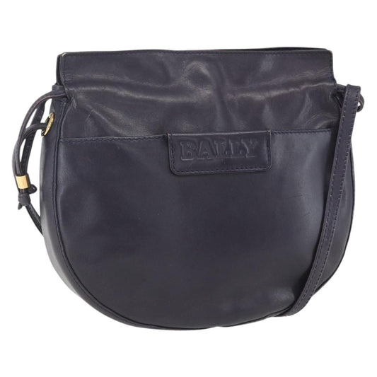 Bally Vintage Shoulder Bag Leather, PURPLE, LEATHER, Shoulder bag