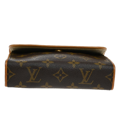 Louis Vuitton Florentine Waist Bag Monogram Canvas, BROWN, CANVAS, Crossbody bag