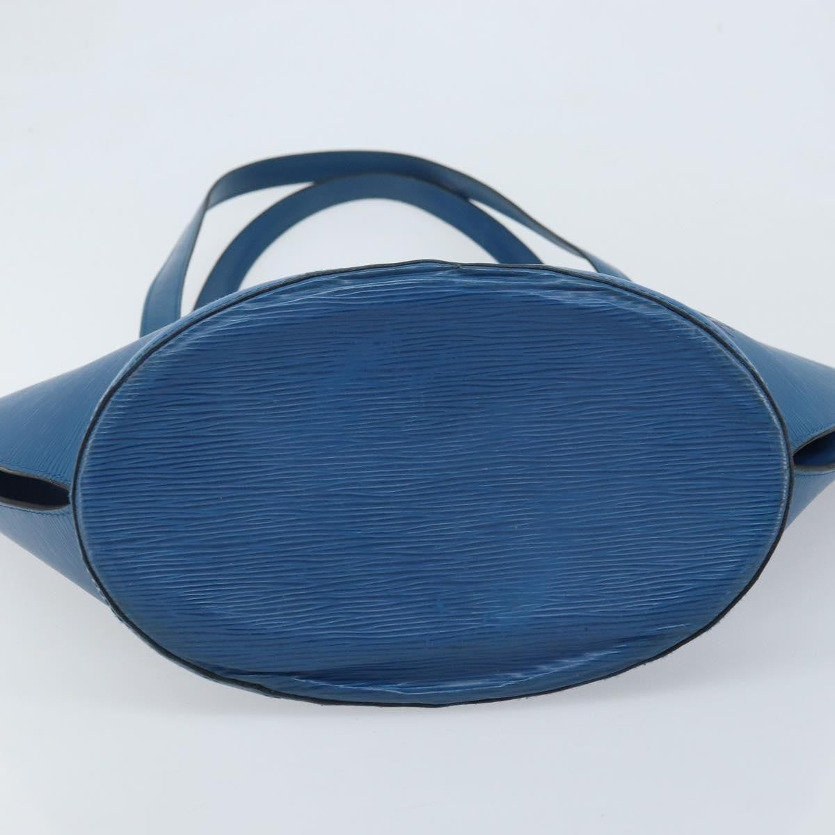 Louis Vuitton Saint Jacques Handbag Epi Leather, Blue, Leather, Shoulder Bag