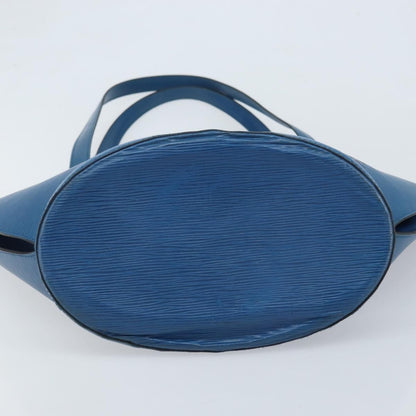 Louis Vuitton Saint Jacques Handbag Epi Leather, Blue, Leather, Shoulder Bag