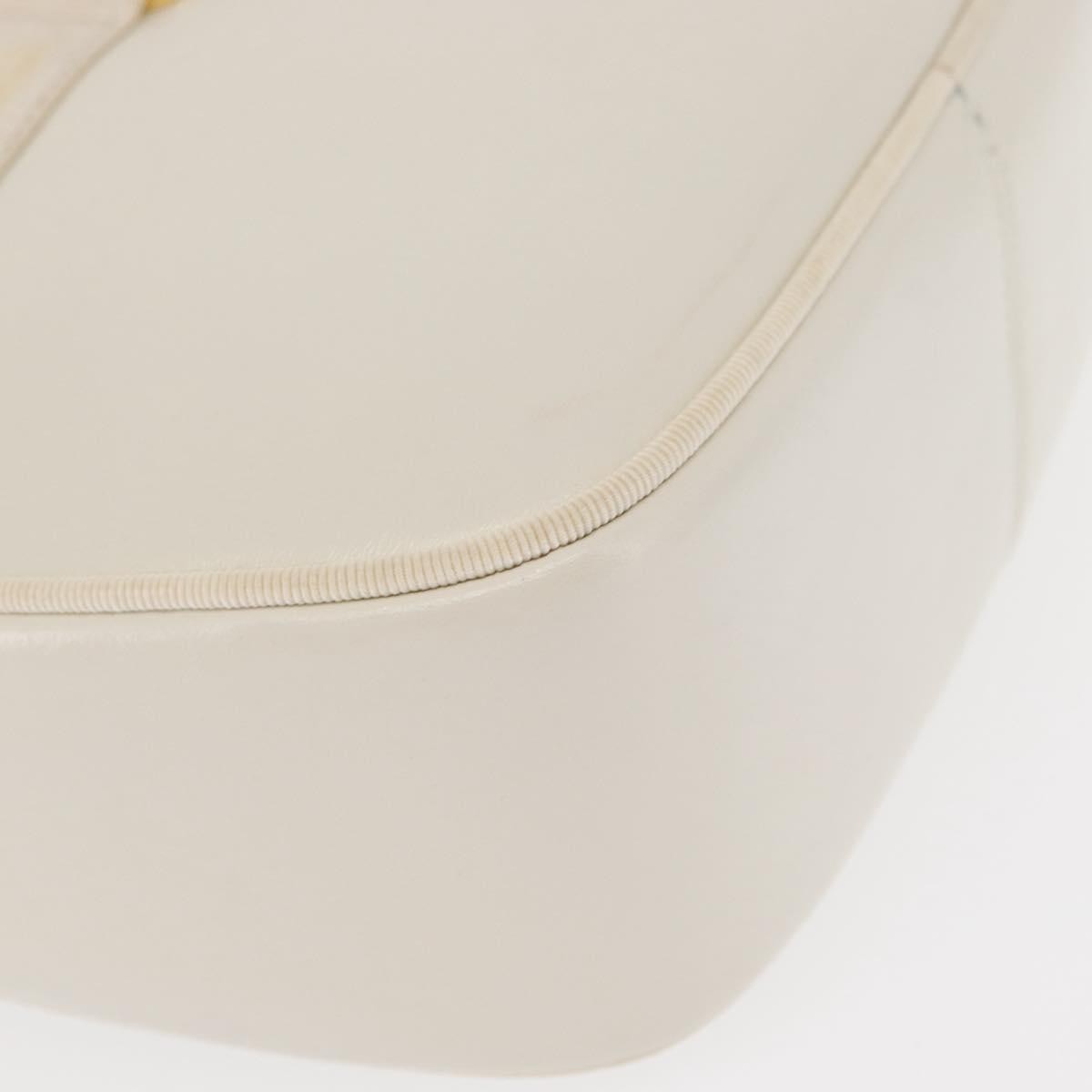 Salvatore Ferragamo Vala Shoulder Bag Leather, WHITE, LEATHER, Shoulder bag