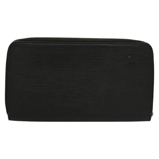 Louis Vuitton Zippy Organizer Epi Leather, BLACK, LEATHER, Wallets
