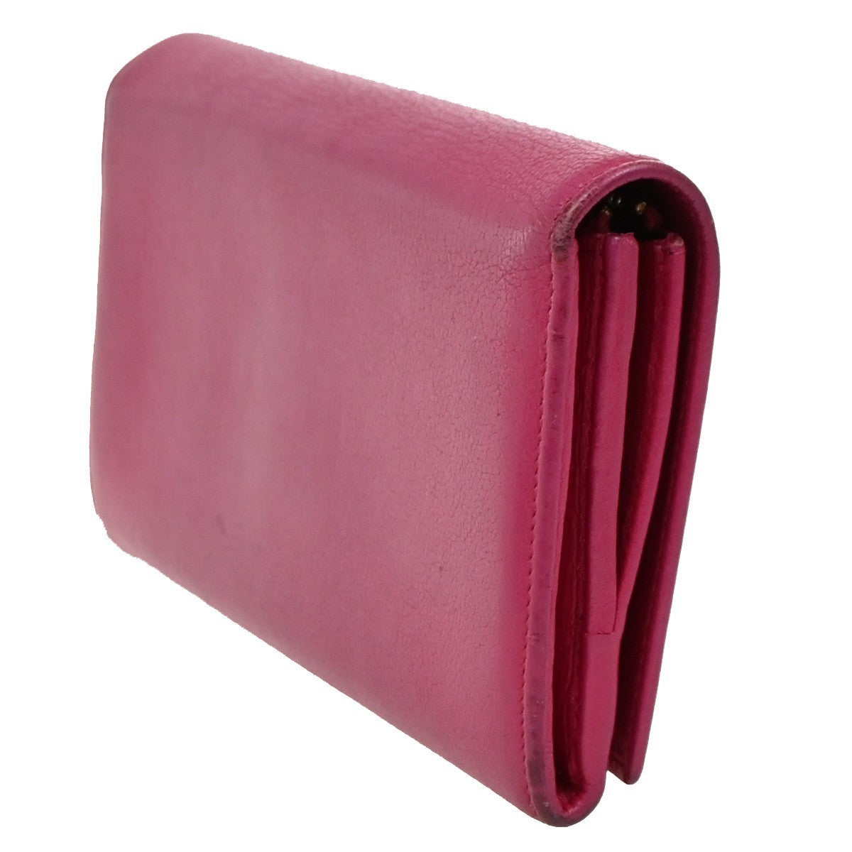 Saint Laurent Belle de Jour Flap Wallet Leather, PINK, LEATHER, Wallets