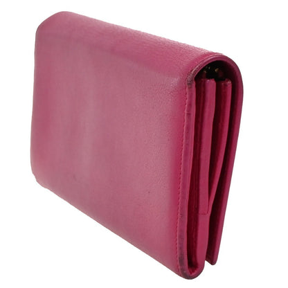 Saint Laurent Belle de Jour Flap Wallet Leather, PINK, LEATHER, Wallets