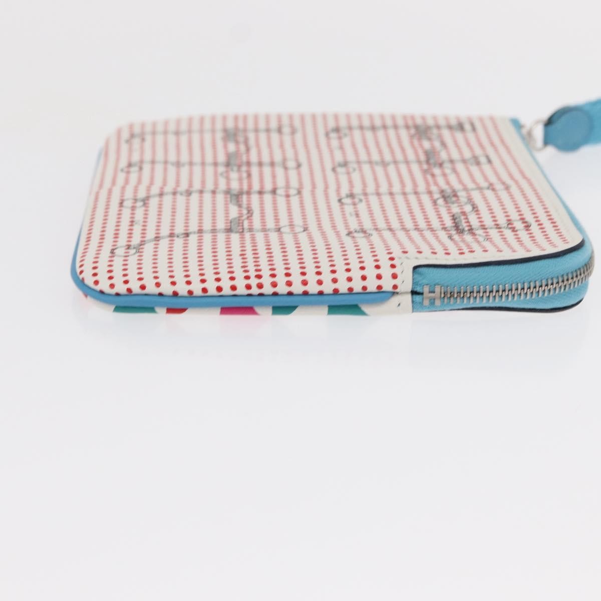 Hermes Carre Pocket Pouch Printed Swift, MULTICOLOUR, LEATHER, Clutche & pouche