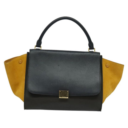 Celine Trapeze Bag Leather with Suede, MULTICOLOUR, LEATHER, Handbag