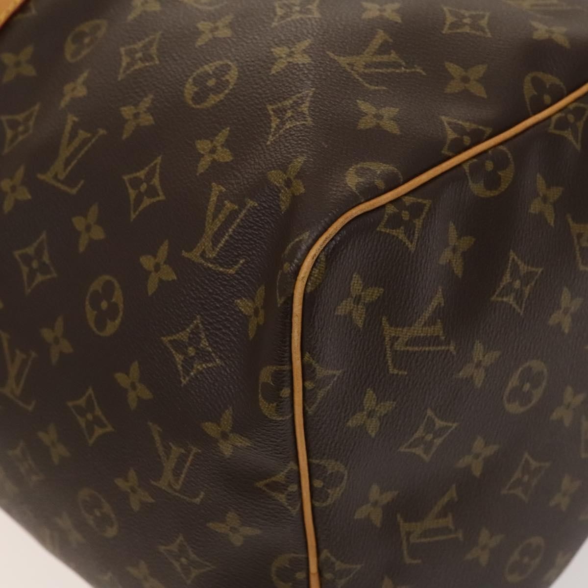 Louis Vuitton Keepall Bag Monogram Canvas, BROWN, CANVAS, Travel bag