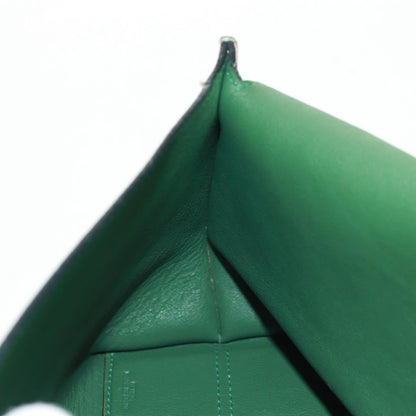 Loewe Avenue Crossbody Leather, GREEN, LEATHER, Shoulder bag