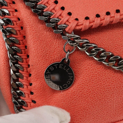 Stella McCartney Falabella Fold Over Crossbody Bag Suede, ORANGE, SUEDE, Shoulder bag
