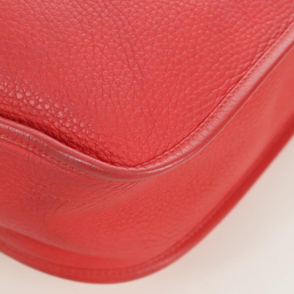 Hermes Evelyne Bag Gen III Clemence, Pink, Leather, Shoulder Bag