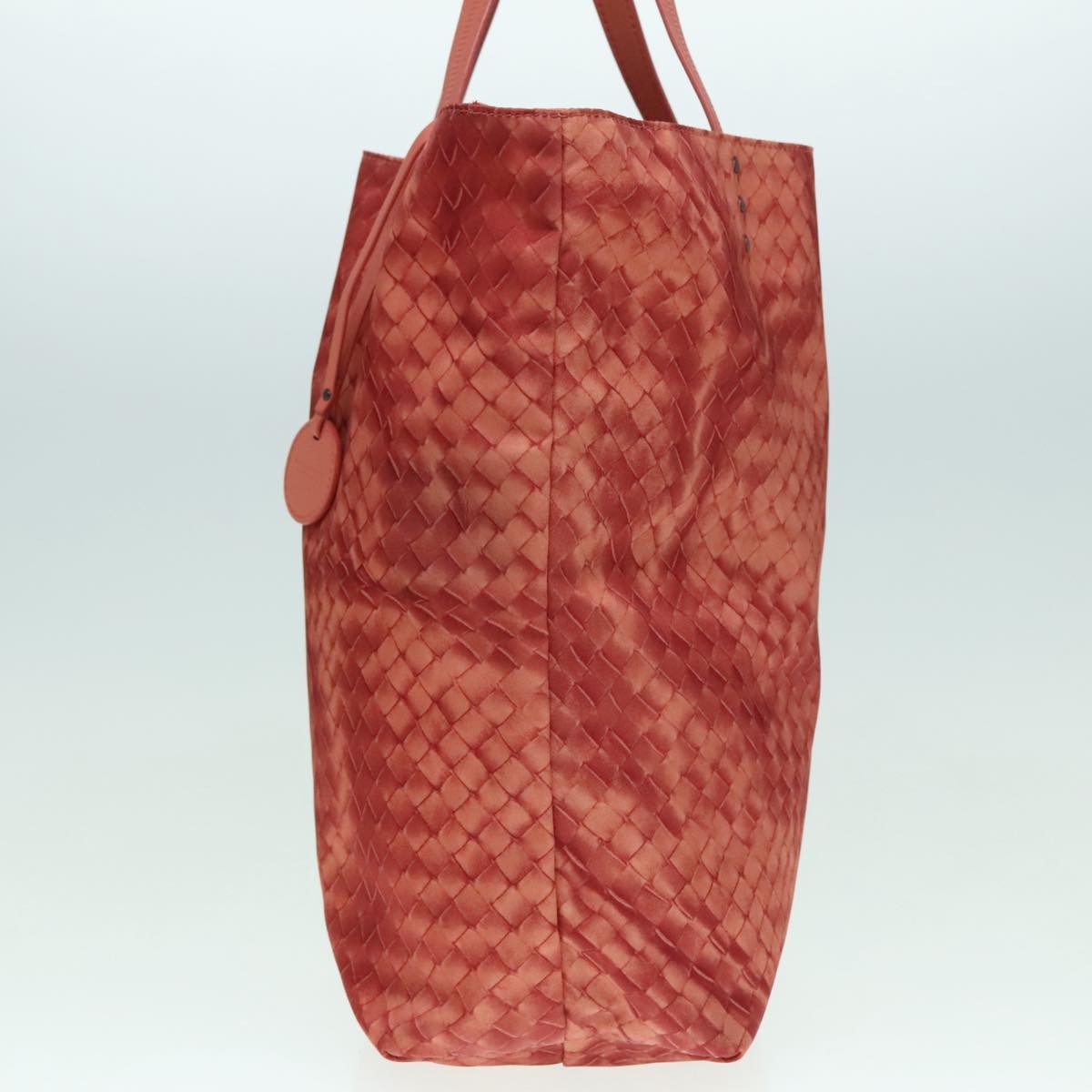 Bottega Veneta Intrecciolusion Tote Printed Nylon, ORANGE, NYLON, Tote bag