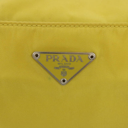 Prada Vintage Shoulder Bag Tessuto, Yellow, Nylon, Shoulder Bag