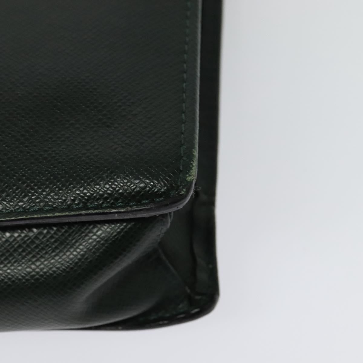 Louis Vuitton Porte-Documents Angara Briefcase Taiga Leather, GREEN, LEATHER, Briefcase