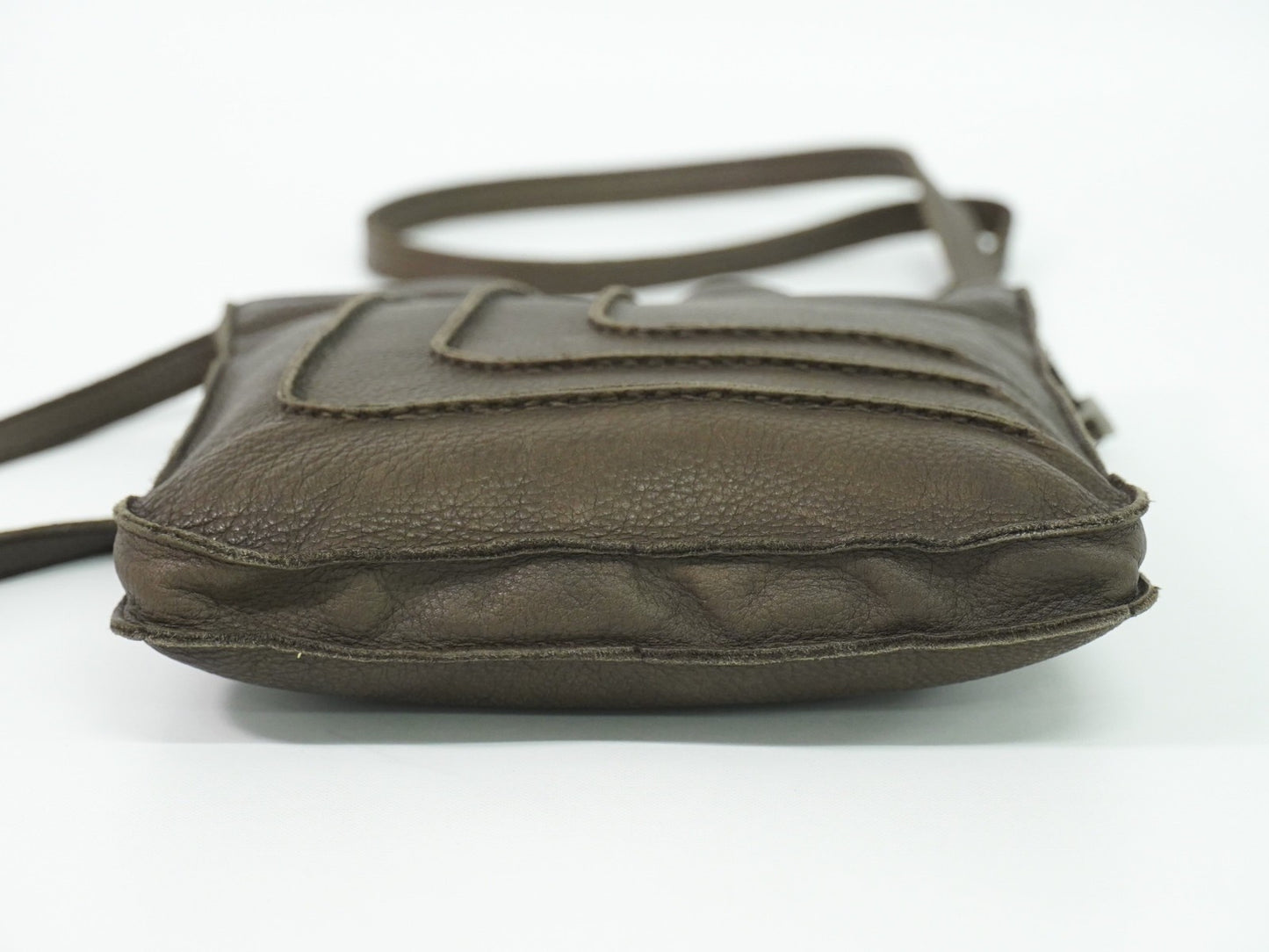 Hermes Toudou Messenger Bag Leather, BROWN, LEATHER, Crossbody bag