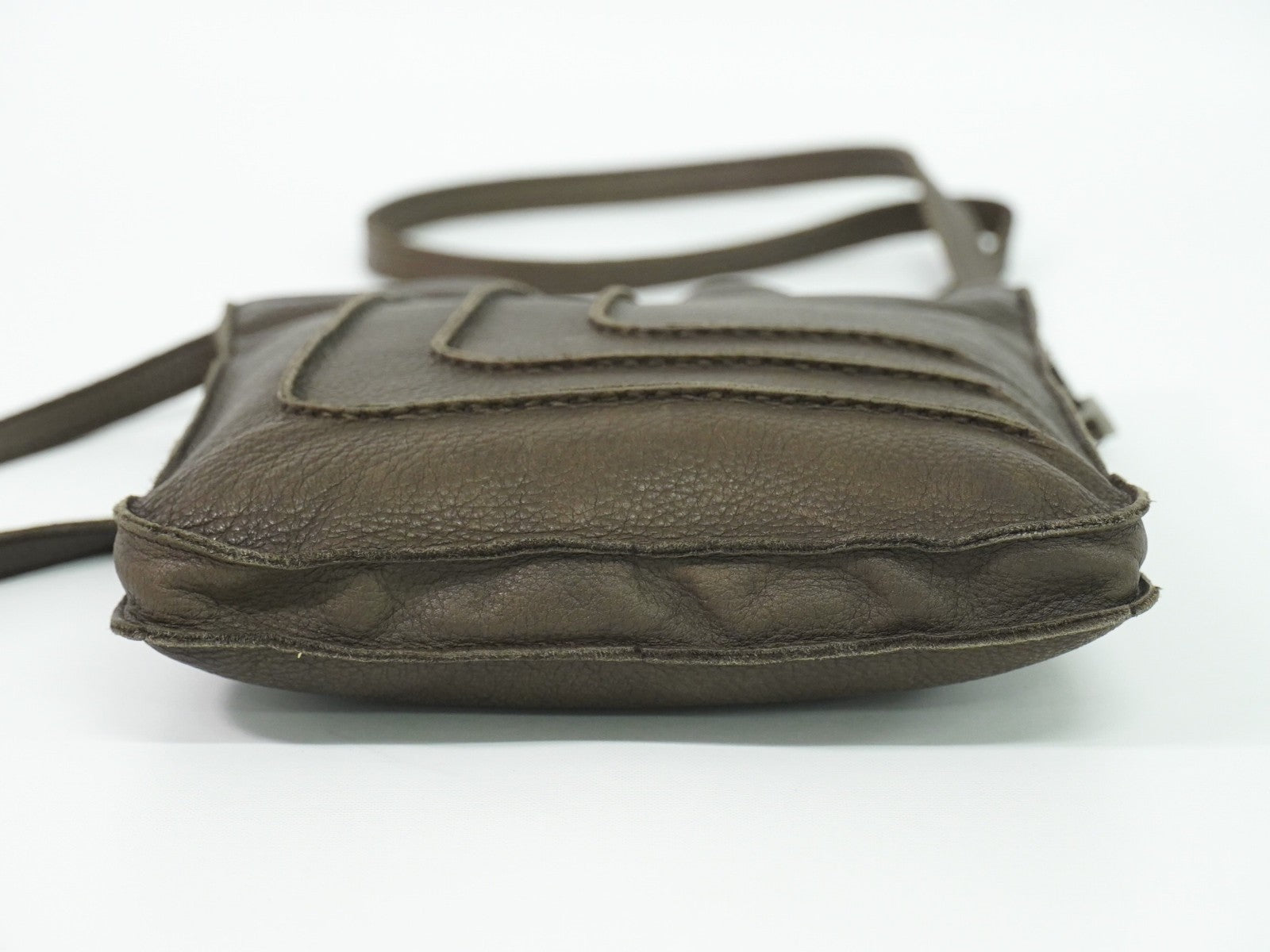 Hermes Toudou Messenger Bag Leather, BROWN, LEATHER, Crossbody bag