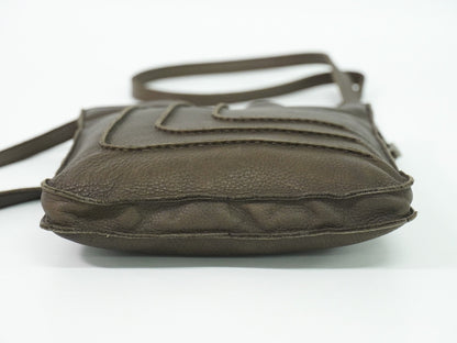 Hermes Toudou Messenger Bag Leather, BROWN, LEATHER, Crossbody bag