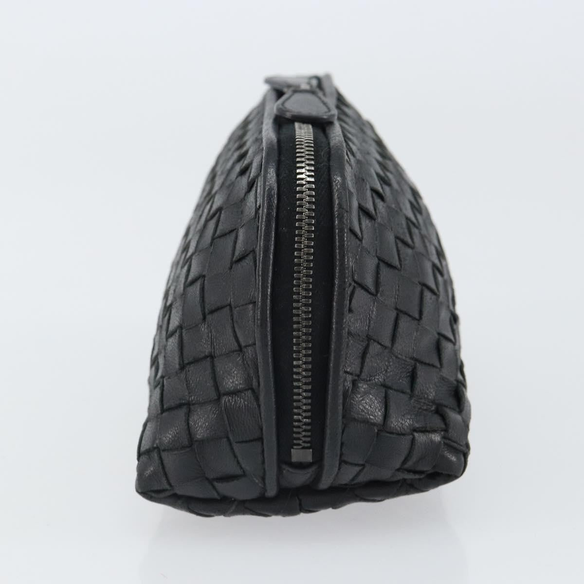 Bottega Veneta Intrecciato Clutch bag Leather, BLACK, LEATHER, Clutche & pouche