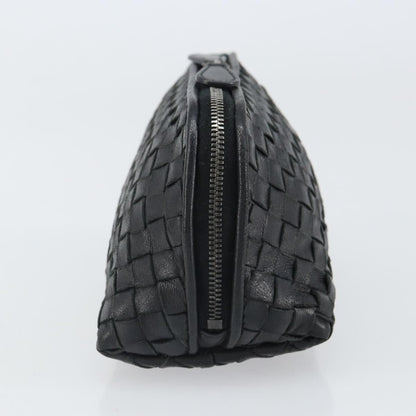 Bottega Veneta Intrecciato Clutch bag Leather, BLACK, LEATHER, Clutche & pouche