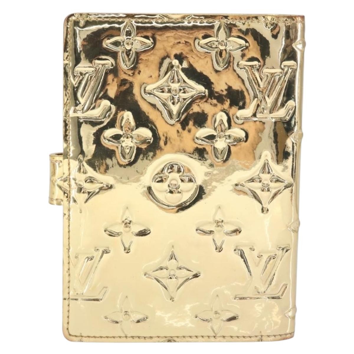 Louis Vuitton Agenda Cover Patent Leather, GOLD, PATENT_LEATHER, Wallets
