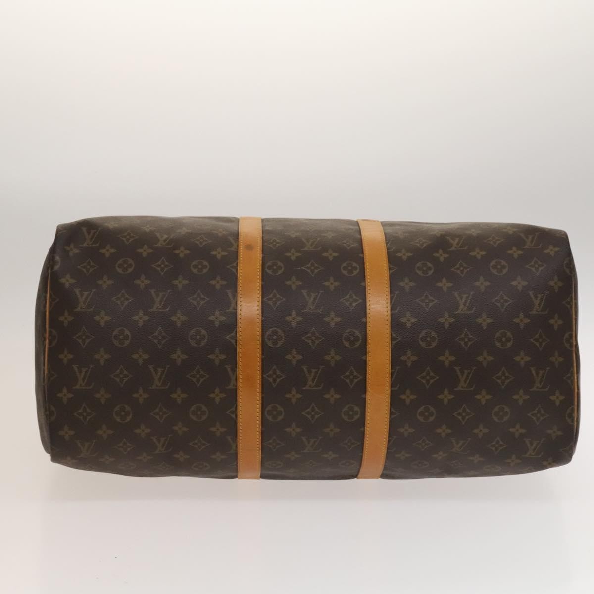 Louis Vuitton Keepall Bag Monogram Canvas, BROWN, CANVAS, Travel bag