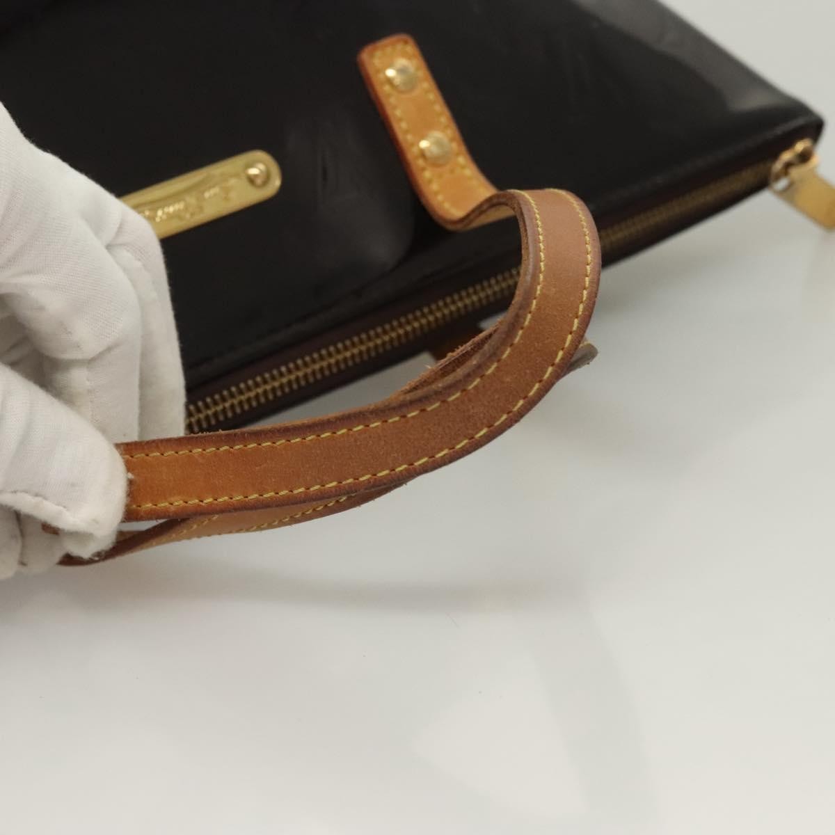 Louis Vuitton Bellevue Handbag Monogram Vernis, PURPLE, PATENT_LEATHER, Handbag