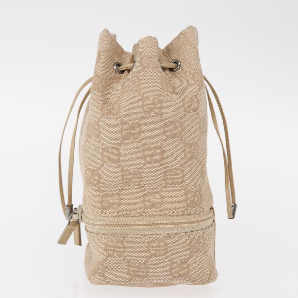 Gucci GG canvas pouch Canvas, BEIGE, CANVAS, Clutche & pouche