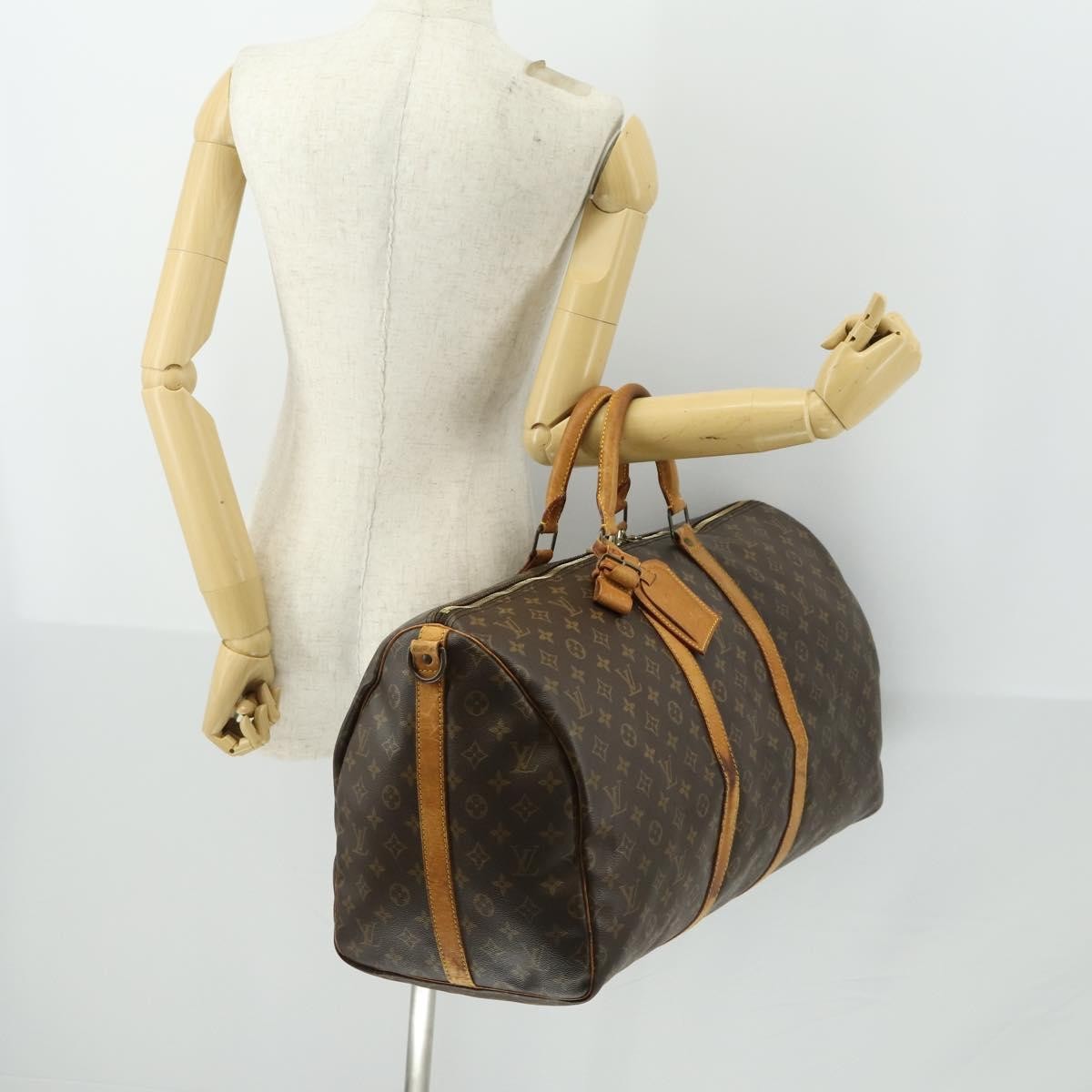 Louis Vuitton Keepall Bag Monogram Canvas, Brown, Canvas, Travel Bag