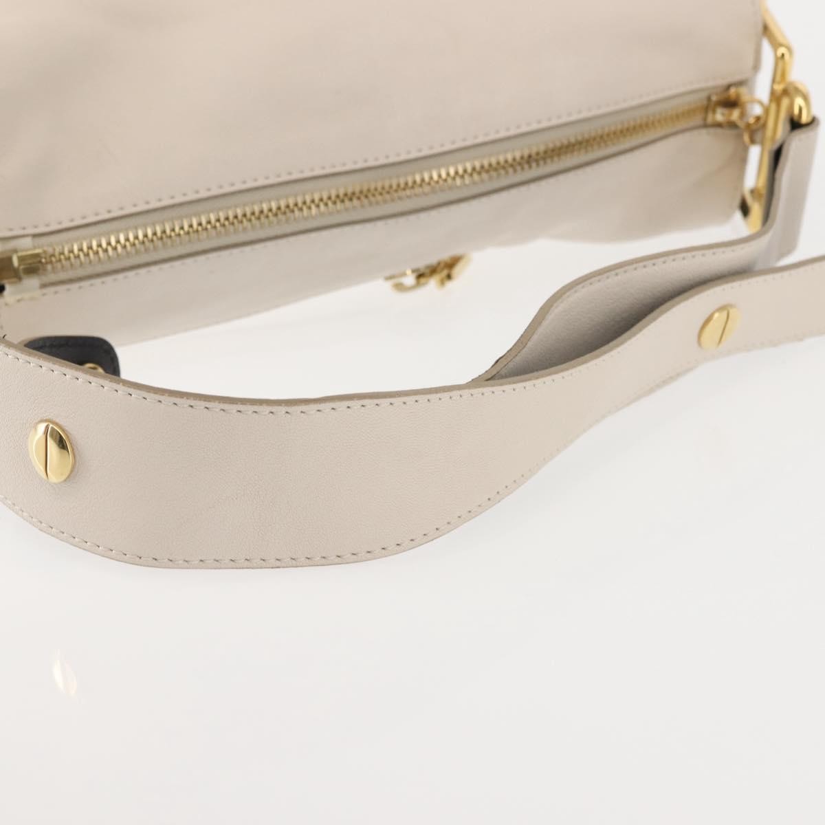 Chloe Vanessa Shoulder Bag Leather, ECRU, LEATHER, Shoulder bag