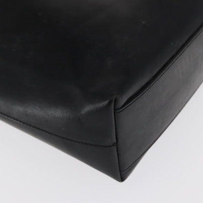Prada Vintage Tote Leather, BLACK, LEATHER, Tote bag