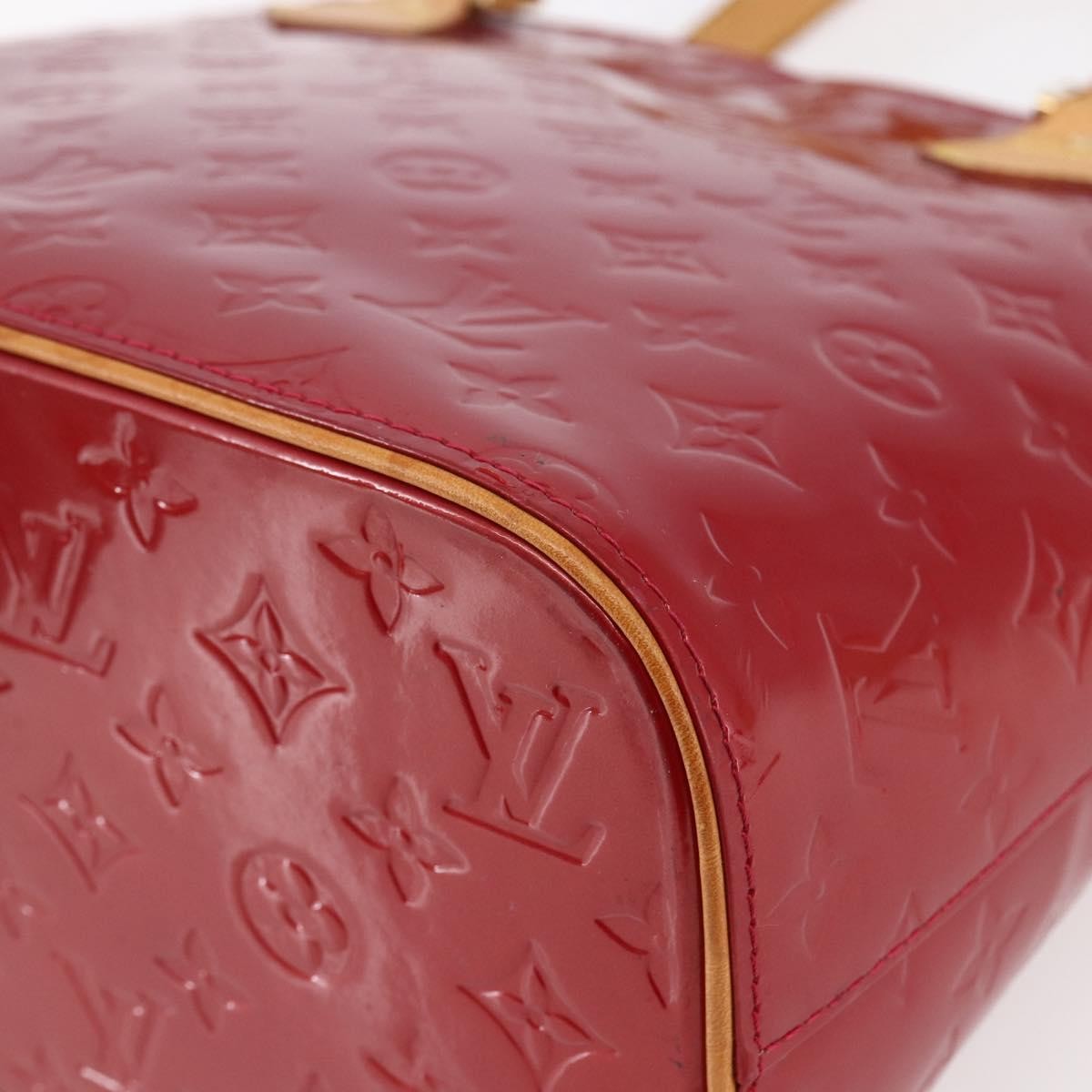 Louis Vuitton Houston Handbag Monogram Vernis, RED, PATENT_LEATHER, Handbag