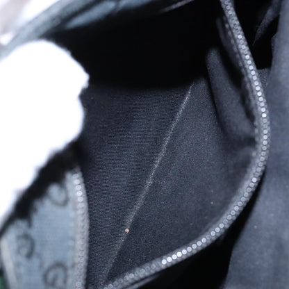 Gucci Web Strap Zip Messenger Bag GG Canvas, BLACK, CANVAS, Shoulder bag