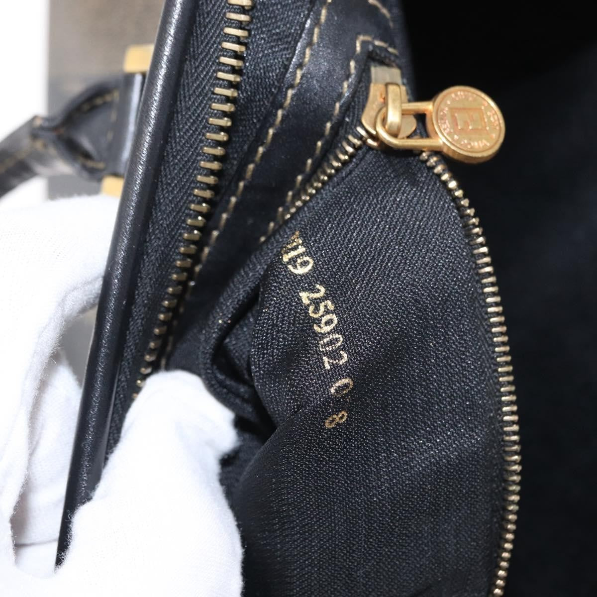 Fendi Vintage Pequin Convertible Boston Bag Coated Canvas, BROWN, CANVAS, Travel bag