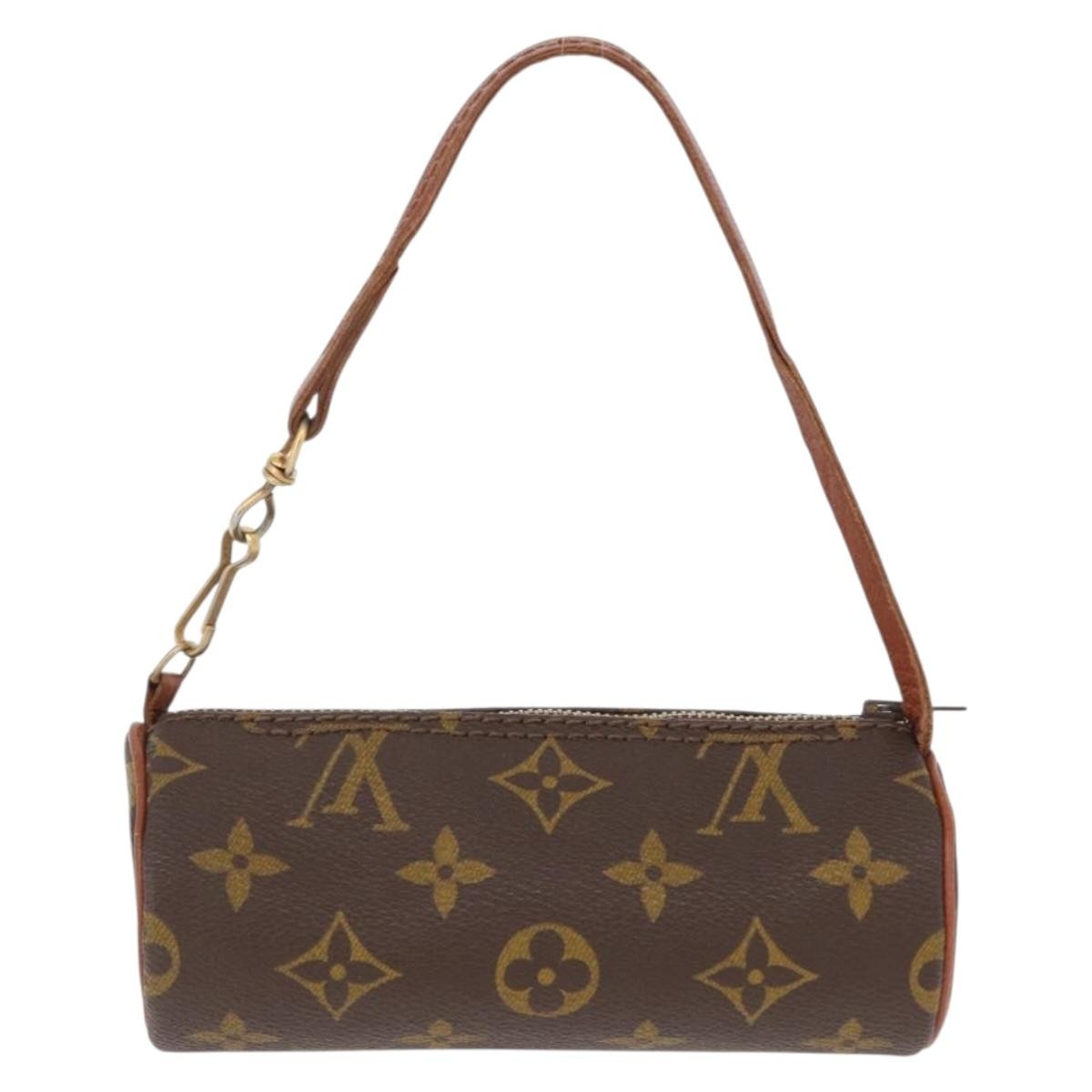 Louis Vuitton Papillon Pochette Monogram Canvas, BROWN, CANVAS, Clutche & pouche