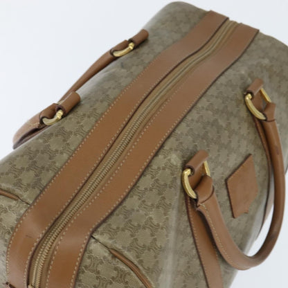 Celine Vintage Macadam Boston bag Canvas, BEIGE, CANVAS, Travel bag