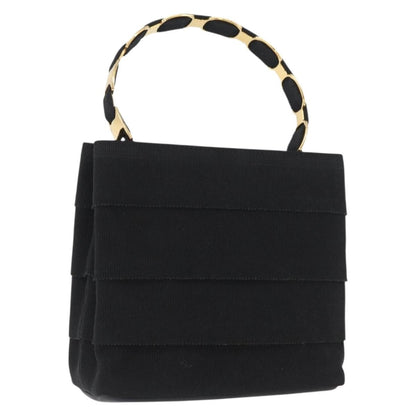 Salvatore Ferragamo Vala Handbag Canvas, BLACK, CANVAS, Handbag
