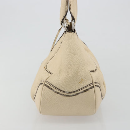 Prada Vintage Handbag Leather, White, Leather, Handbag