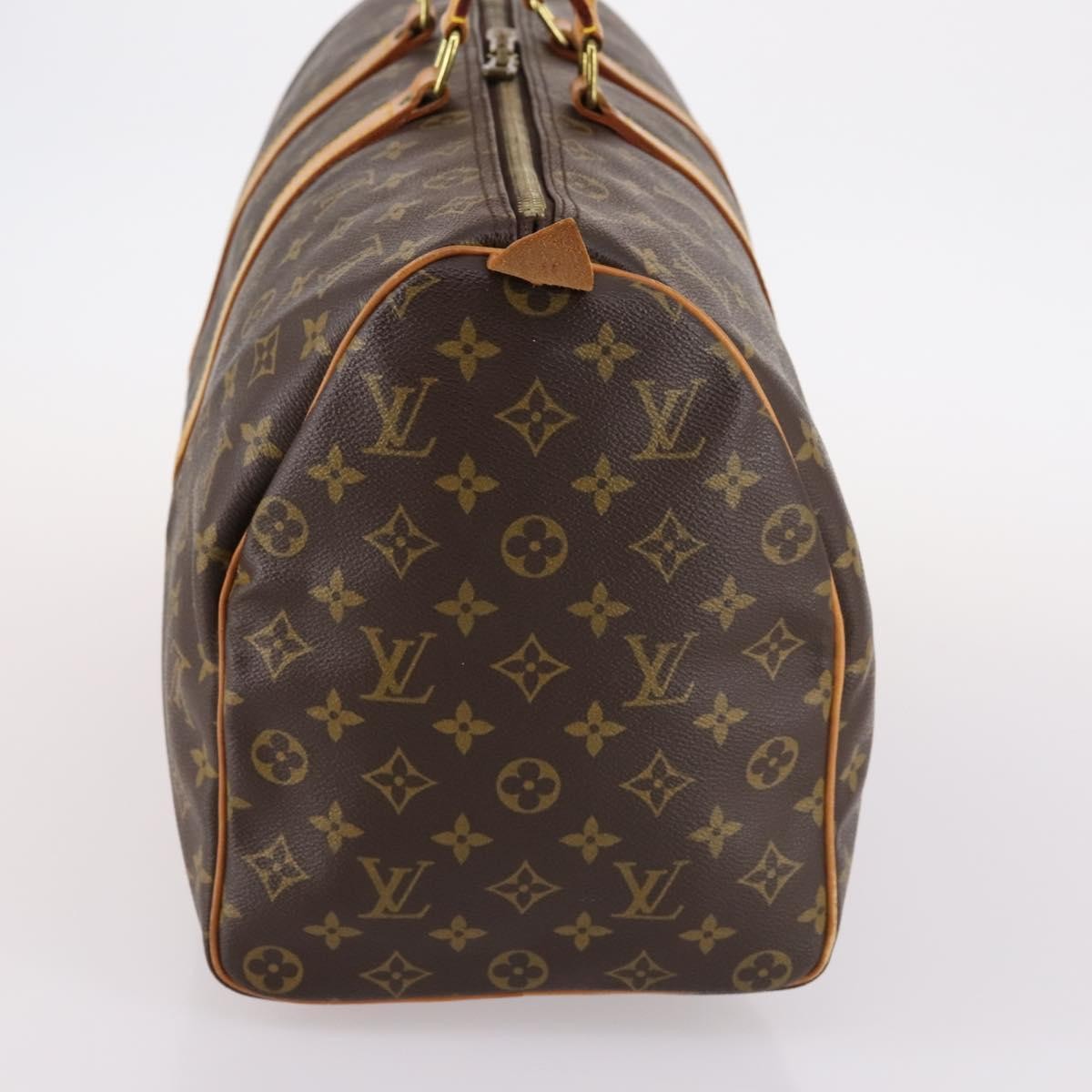 Louis Vuitton Keepall Bandouliere Bag Monogram Canvas, BROWN, CANVAS, Travel bag