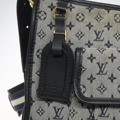 Louis Vuitton Mary Kate Messenger Bag Mini Lin, NAVY, CANVAS, Shoulder bag