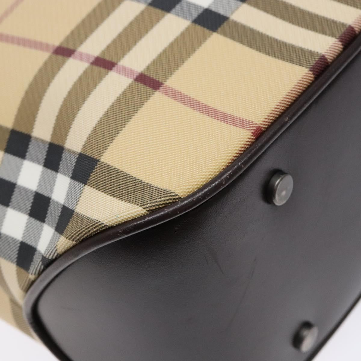 Burberry Vintage Tote Vintage Check Coated Canvas, BEIGE, CANVAS, Tote bag
