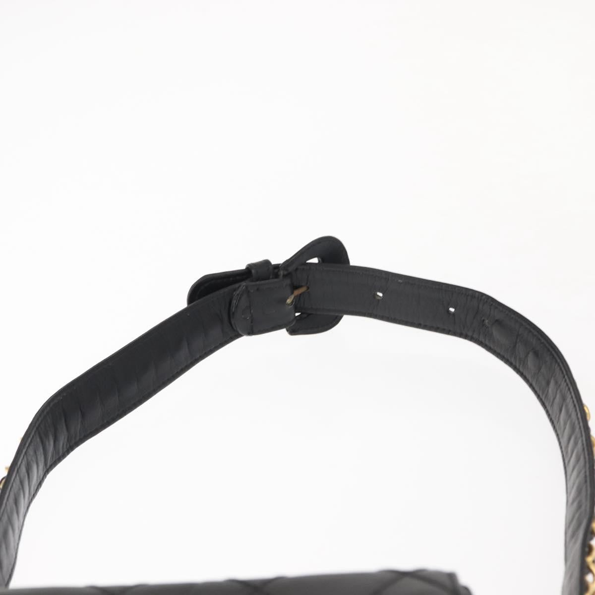 Chanel Vintage Flap Waist Bag Leather, BLACK, LEATHER, Clutche & pouche