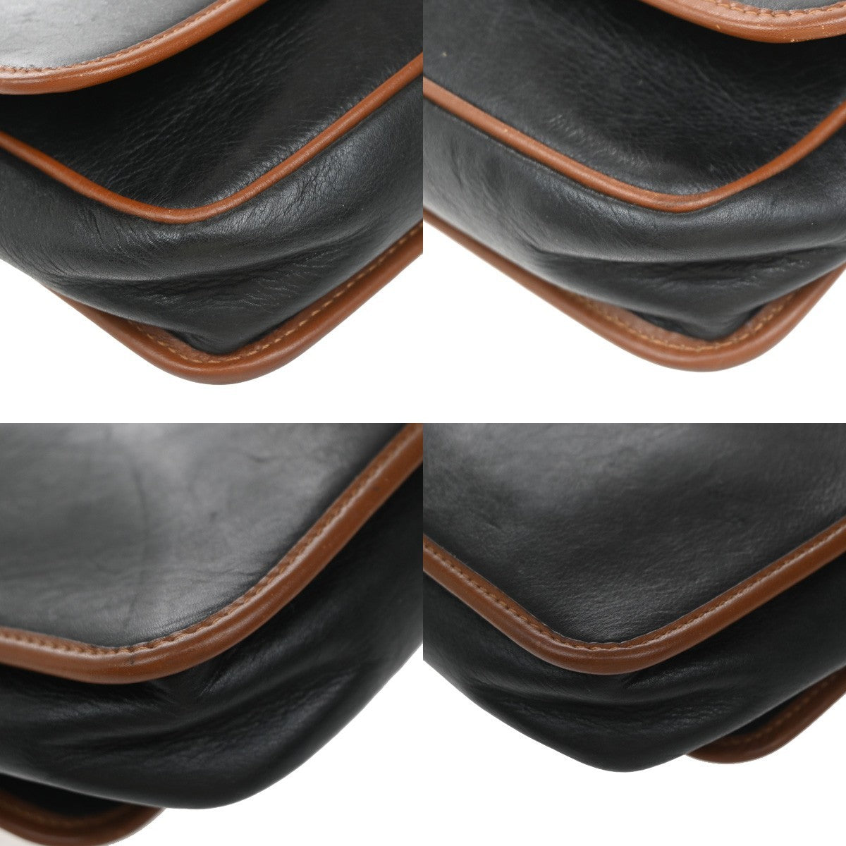 Celine Vintage Shoulder Bag Leather, Black, Leather, Shoulder Bag
