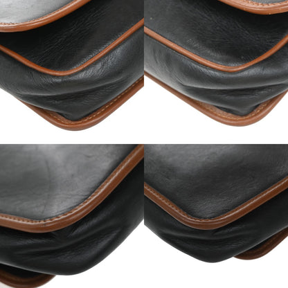 Celine Vintage Shoulder Bag Leather, Black, Leather, Shoulder Bag