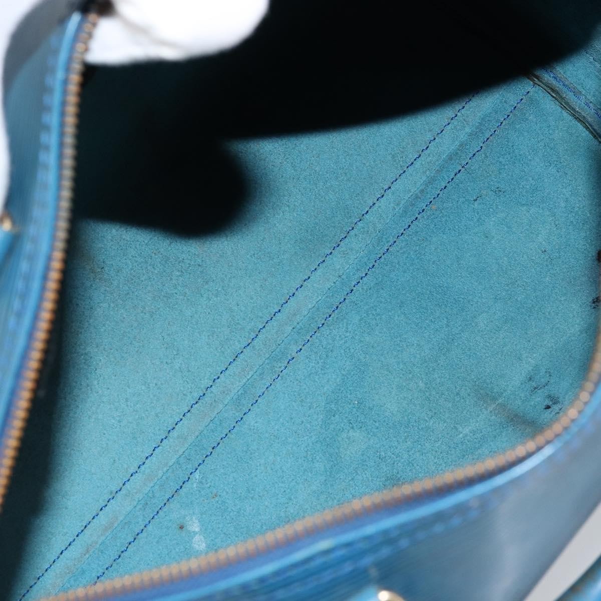 Louis Vuitton Speedy Handbag Epi Leather, BLUE, LEATHER, Handbag
