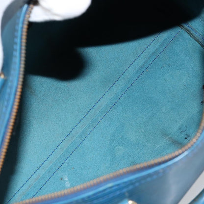 Louis Vuitton Speedy Handbag Epi Leather, BLUE, LEATHER, Handbag