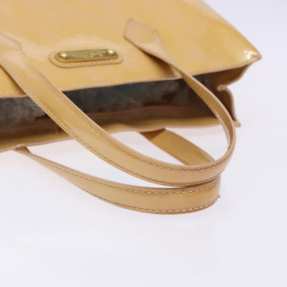 Louis Vuitton Wilshire Handbag Monogram Vernis, BEIGE, PATENT_LEATHER, Handbag