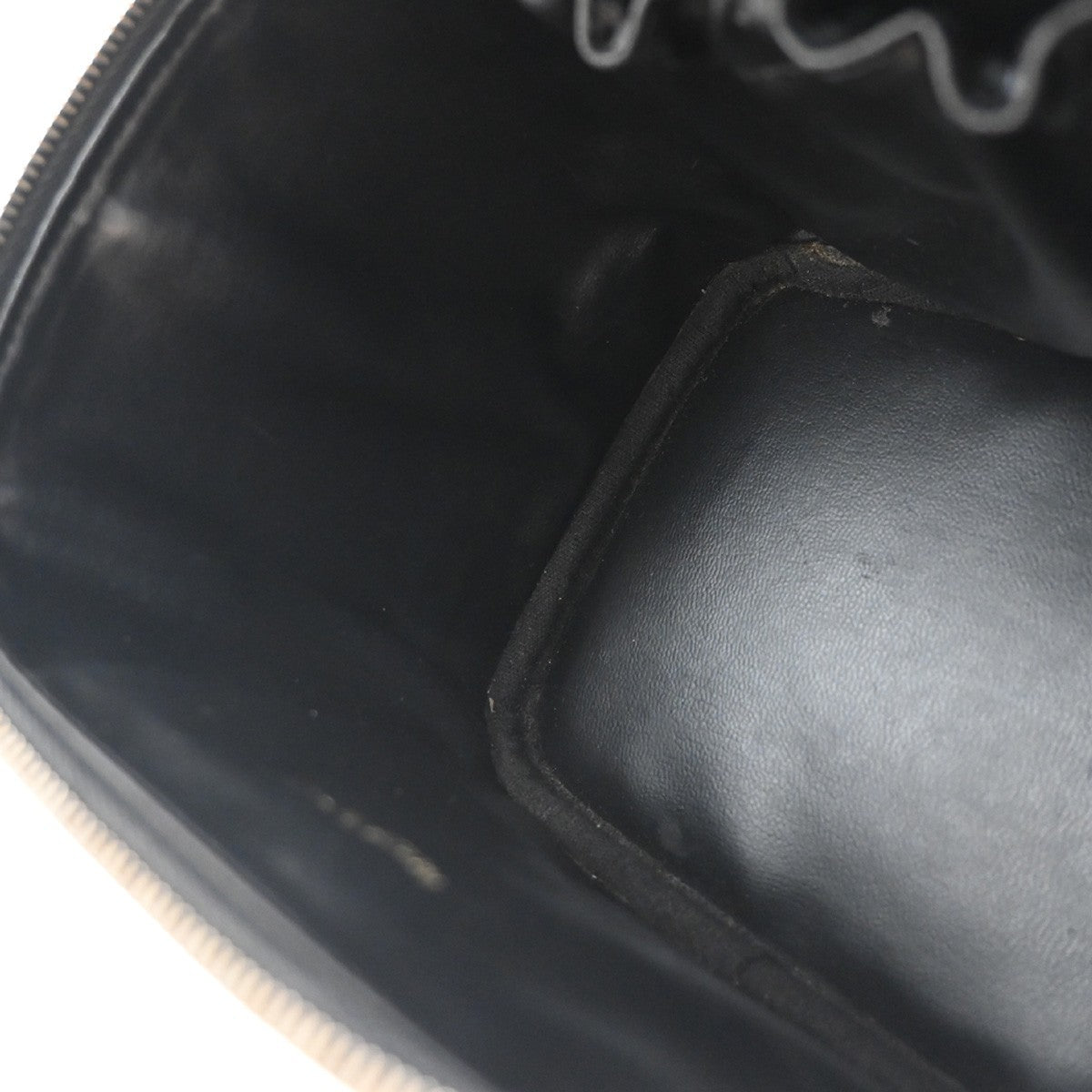 Chanel Vintage Timeless Cosmetic Case Caviar, BLACK, LEATHER, Handbag