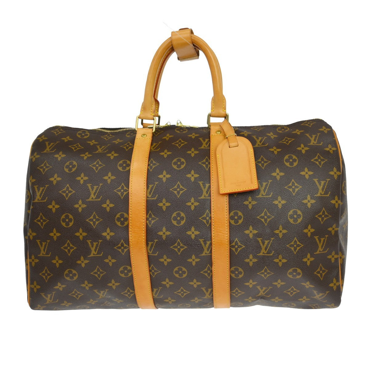 Louis Vuitton Keepall Bag Monogram Canvas, Brown, Canvas, Travel Bag