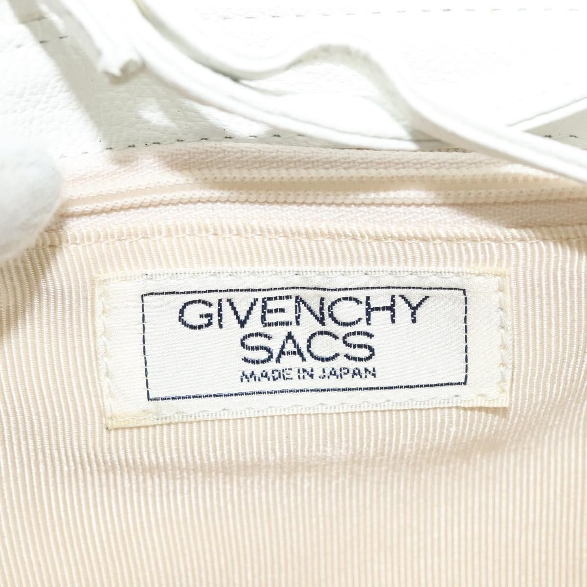 Givenchy Vintage 4G shoulder bag Leather, WHITE, LEATHER, Shoulder bag